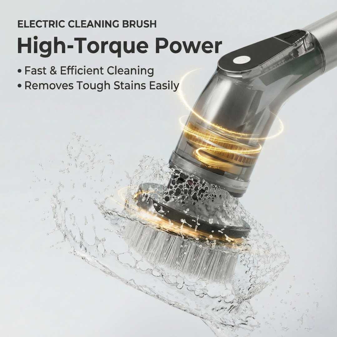 ZenScrub™ Pro — Electric 8-in-1 Cleaning Brush